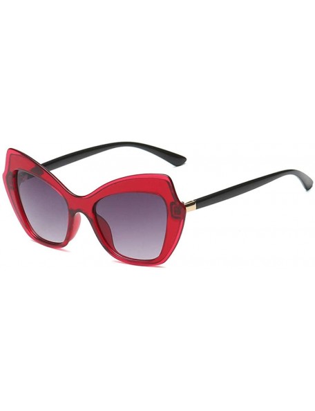 Butterfly Butterfly Box Cat Eye Sunglasses Retro Ladies Sunglasses Classic Sunglasses - CR18X0CTZU3 $48.03