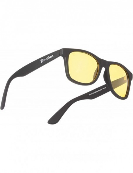 Wayfarer Everon Polarized Sunglasses for Men and Women - Black - Yellow Night Driving - CT18OTK6HE0 $18.87