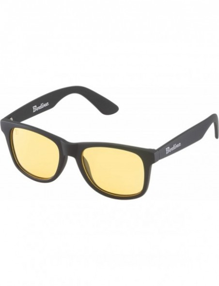 Wayfarer Everon Polarized Sunglasses for Men and Women - Black - Yellow Night Driving - CT18OTK6HE0 $18.87