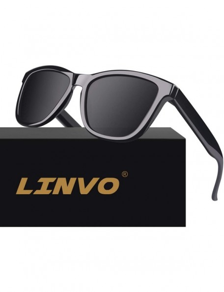 Rectangular Polarized Sunglasses for Men Driving Sun glasses Shades 80's Retro Style Brand Design Square - CK18T6AOOHK $14.89