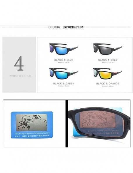 Square Men Women Polarized Sunglasses Classic Square Sun Glasses Driver Shades Male Vintage Mirror Glasses UV400 - CL199KUMYC...
