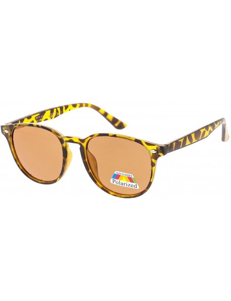 Oval High Octane Collection"London" Unisex Polarized Sunglasses - Yellow - CK18GYEYDAR $8.84