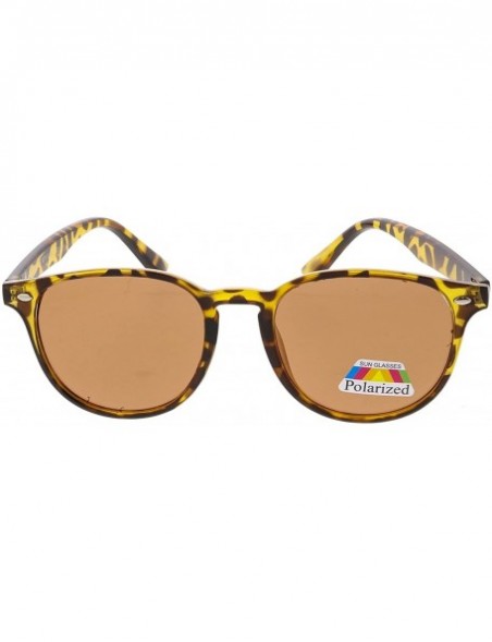 Oval High Octane Collection"London" Unisex Polarized Sunglasses - Yellow - CK18GYEYDAR $8.84