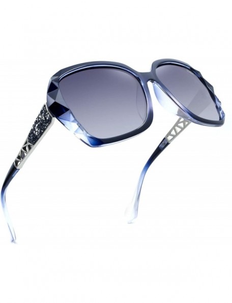 Oversized Oversized Sunglasses for Women Polarized UV Protection Vintage Fashion Sun Glasses Ladies Shades - C4196OS8UCI $12.18