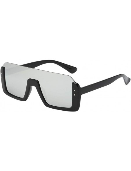 Oversized Sunglasses Oversized Performance Mirrored - Gray - CC199L435YW $7.15