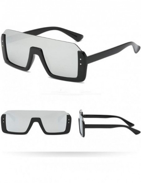 Oversized Sunglasses Oversized Performance Mirrored - Gray - CC199L435YW $7.15