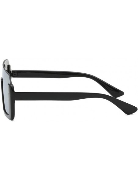 Oversized Sunglasses Oversized Performance Mirrored - Gray - CC199L435YW $7.15