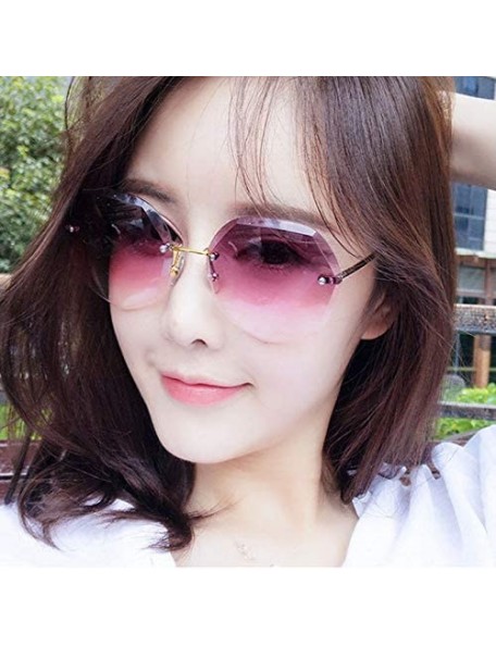 Square Women Hipster Polygon Shape Sunglasses Thin Metal Frame Sun Glasses - 4002 Gradient Purple - CI18W0E5LII $9.63