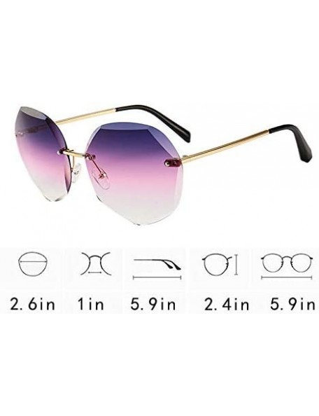 Square Women Hipster Polygon Shape Sunglasses Thin Metal Frame Sun Glasses - 4002 Gradient Purple - CI18W0E5LII $9.63