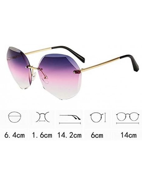 Square Women Hipster Polygon Shape Sunglasses Thin Metal Frame Sun Glasses - 4002 Gradient Purple - CI18W0E5LII $9.63