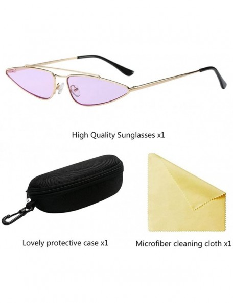 Wayfarer Fashion Eyes Frame Metal Sunglasses Men Women UV Protection for Outdoor - Purple - CF18G7T6W4I $11.37