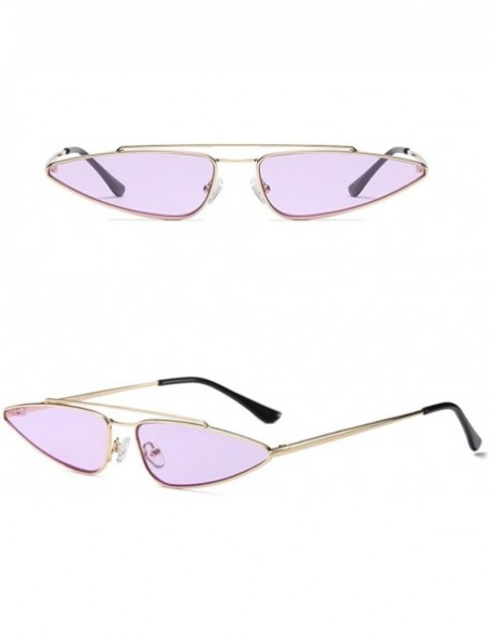 Wayfarer Fashion Eyes Frame Metal Sunglasses Men Women UV Protection for Outdoor - Purple - CF18G7T6W4I $11.37