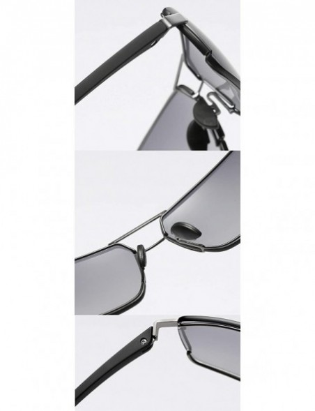 Rimless Ultra Lightweight Sunglasses for Men - Polarized UV 400 Protection - Silver - CM18TD8O9RD $44.71