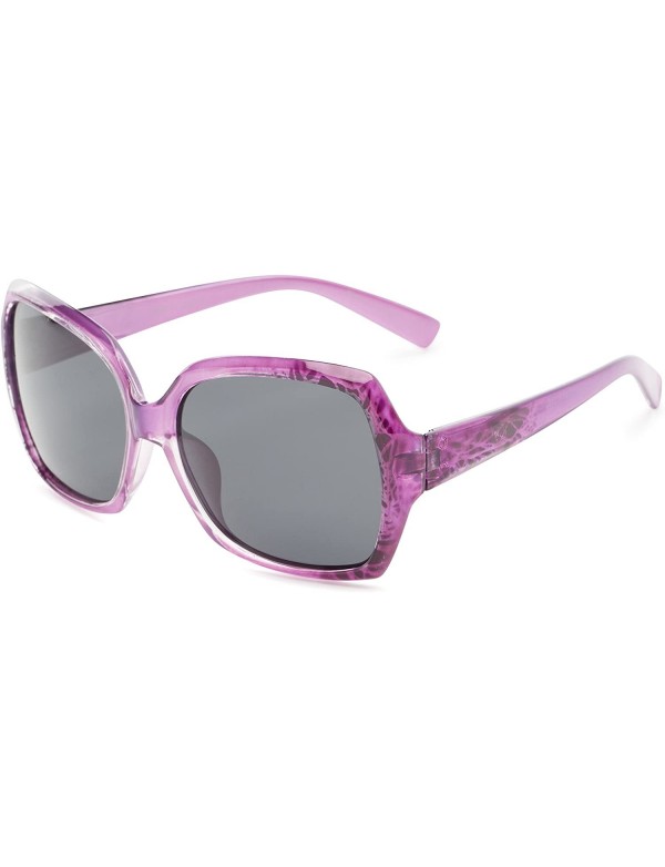 Square Sunglass Warehouse Haddington - Polarized Plastic Square Women's Full Frame Sunglasses - CQ12O2AQEDF $16.25