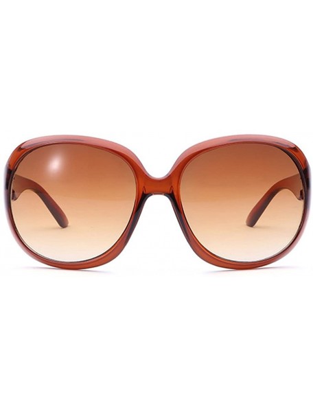 Oversized Women's Oversized Polarized Sunglasses 100% UV Blocking Vintage Sun Glasses - Orange - CC18E3E6EWR $9.61
