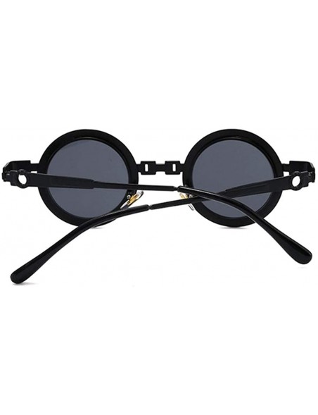 Round Steam Punk Sunglasses for Men and Women Retro Round Hollow Legs Sun Glasses - C5 Gold Brown - C21986K8K09 $9.92