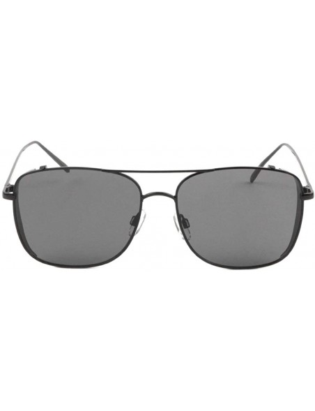 Aviator Side Lens Shield Square Aviator Sunglasses - Black - CC190DI8WC7 $10.60