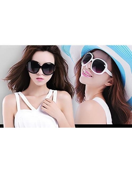 Oversized Women's Oversized Polarized Sunglasses 100% UV Blocking Vintage Sun Glasses - Orange - CC18E3E6EWR $9.61