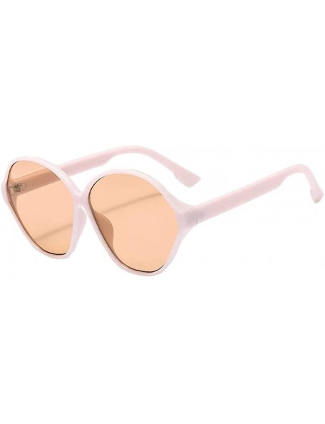 Square Motorcycle Glasses-Men Women Square Sunglasses Retro Sunglasses Fashion Sunglass - E - C118XKZNR83 $10.34
