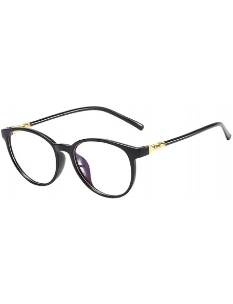 Aviator Unisex Stylish Square Non-prescription Eyeglasses Clear Lens Eyewear - 8208bk - CO18RT92E9D $8.31