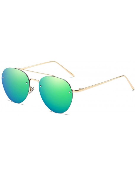 Semi-rimless Ultra Lightweight Rectangular HD Polarized Sunglasses UV400 Protection for Men Women - C - C3197AZ7YYO $33.01