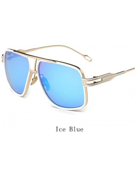 Rimless Sunglasses Men Sun Glasses Square Sunglasses - Ice Blue - CM194ONL3LZ $18.90