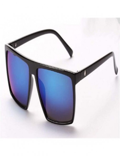 Oversized Retro Square Male Sunglasses Men All Black Oversized Big Sun Glasses for Men Women Sun Glasses - 3 - CW18R42XGGC $2...