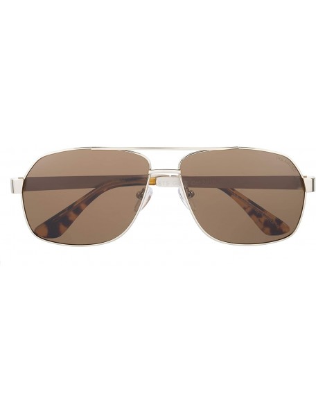 Round SANTANA Gale Polarized Round Sunglasses - Shiny Gold - C9188KK45ZA $39.21