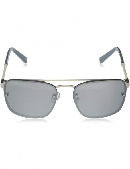 Rectangular Men's 5039SP Rectangular Metal Sunglasses with 100% UV Protection- 55 mm - Matte Silver - CD196IMKMLS $32.03