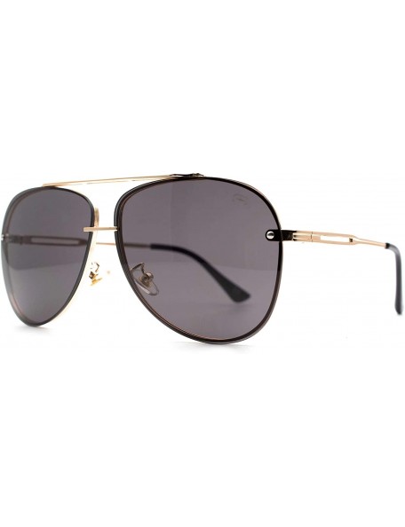 Aviator F018 Classic Aviator - for Womens-Mens 100% UV PROTECTION - Gold-blackdegrade - CF192THGRQX $19.16