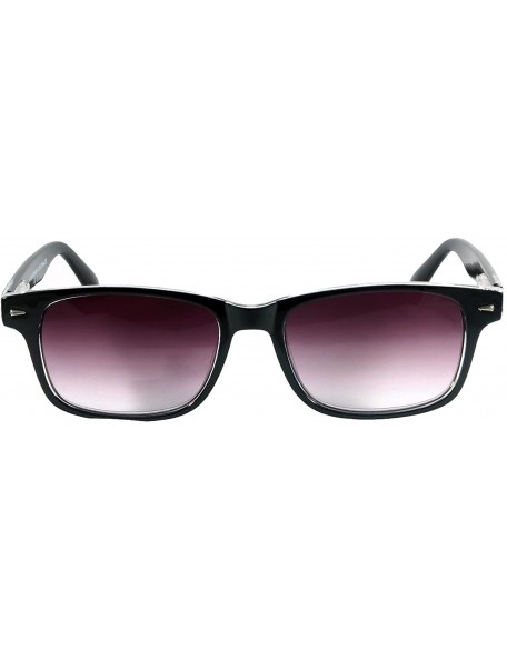 Rectangular Wayfarer Summerville Full Reading Sunglasses - Black - C0128WD79GB $30.10