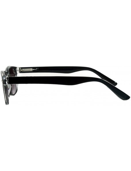 Rectangular Wayfarer Summerville Full Reading Sunglasses - Black - C0128WD79GB $13.29