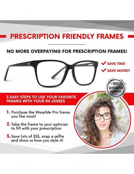 Oversized Clear Thin Frame Oversized Delicate Glasses - Black Frame - CP12NTXOI5V $12.52