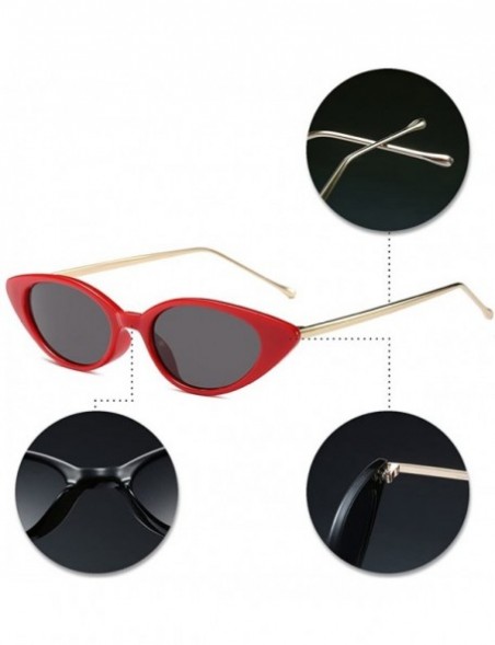 Oversized Womens Fashion Small-Frame Glasses Sunglasses Vintage Metal Frame UV400 - Style 06 - CD18GULNNIU $10.20