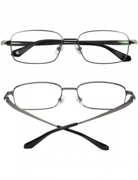 Aviator Titanium Full Rim Durable Glasses Frame Optical Eyeglasses - Large Gray - C91850HQS43 $35.02