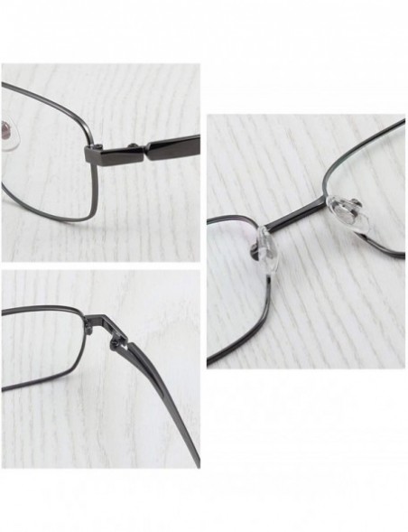 Aviator Titanium Full Rim Durable Glasses Frame Optical Eyeglasses - Large Gray - C91850HQS43 $35.02