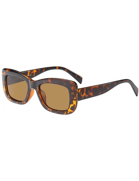 Goggle Retro Star Style Womens Sunglasses Goggles UV400 Eyeglasses for Summer - Brown - CM18G84RQEU $20.44