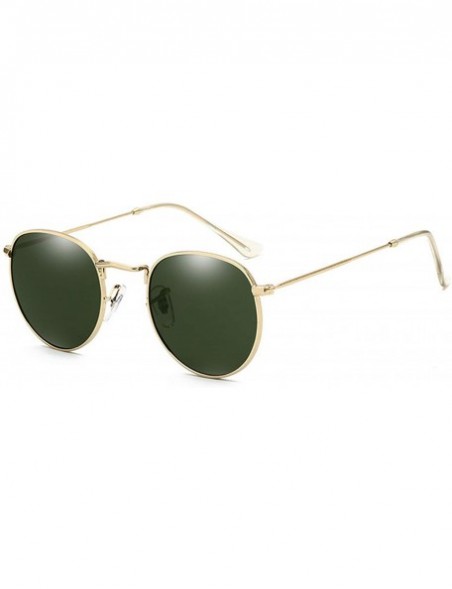 Oval Luxury Sunglasses Women/Men Brand Designer Glasses Lady Oval Sun Small Metal Frame Oculos De Sol Gafas - C11 - C5197A36Y...