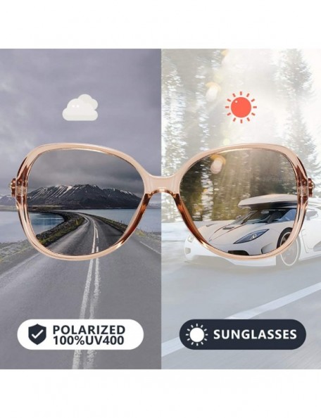 Sport Photochromic Sunglasses-Women Polarized Sun Glasses-Anti-glare Shade Glasses - C - CW190OKNXH3 $25.42