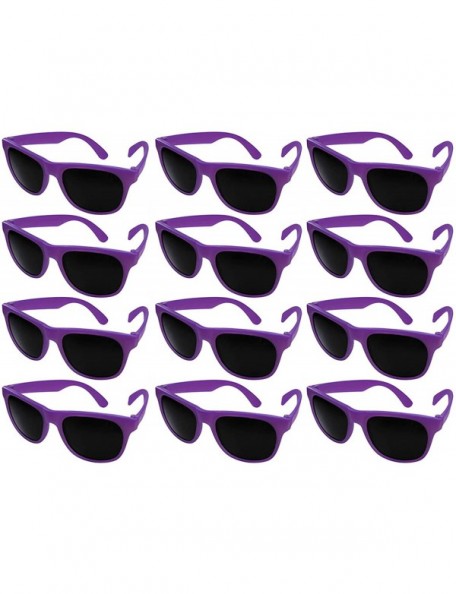 Sport 12 Pack Fun Party Color Changing Sunglasses UV Protective Lens 5402D - Milk-purple - CJ18E0YODKI $30.46