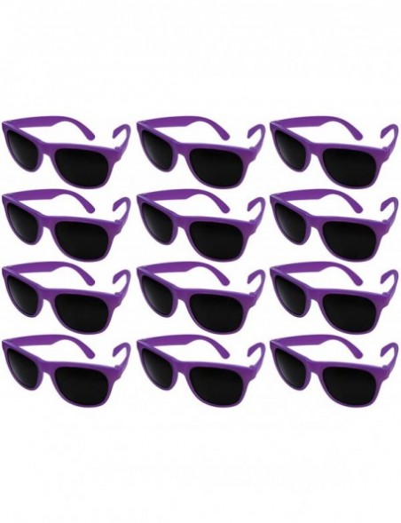 Sport 12 Pack Fun Party Color Changing Sunglasses UV Protective Lens 5402D - Milk-purple - CJ18E0YODKI $16.72