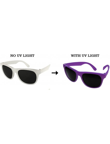 Sport 12 Pack Fun Party Color Changing Sunglasses UV Protective Lens 5402D - Milk-purple - CJ18E0YODKI $16.72