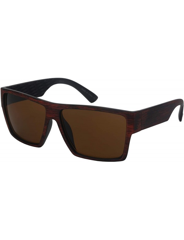 Sport Plastic Rectangular Vintage Square Frame Sunglasses for Men Women 570111 - CA18HA6QK86 $8.38