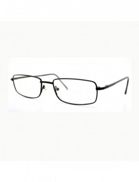 Rectangular Magnified Reading Glasses Rectangle Metal Spring Hinge Various Strength - Black - CY11XUN6EV5 $10.06