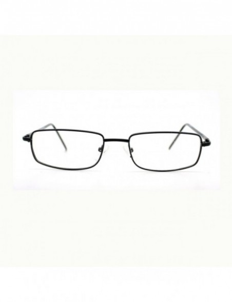 Rectangular Magnified Reading Glasses Rectangle Metal Spring Hinge Various Strength - Black - CY11XUN6EV5 $10.06