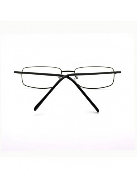Rectangular Magnified Reading Glasses Rectangle Metal Spring Hinge Various Strength - Black - CY11XUN6EV5 $10.06
