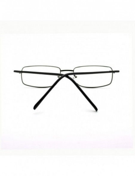 Rectangular Magnified Reading Glasses Rectangle Metal Spring Hinge Various Strength - Black - CY11XUN6EV5 $10.06