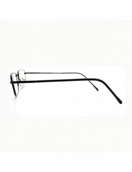 Rectangular Magnified Reading Glasses Rectangle Metal Spring Hinge Various Strength - Black - CY11XUN6EV5 $10.06
