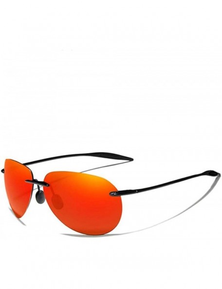 Oversized 2020 Men's rimless sunglasses rimless sunglasses for women - Green G15 - CV1982Z5HHU $25.16