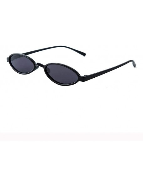 Wrap Women Fashion Unisex Oval Shades Sunglasses Integrated UV Glasses - G - C818TOWMKDY $18.54